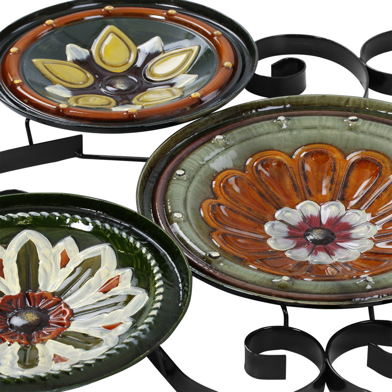Fleur De Lis Living Scattered Metal Italian Plates Wall Décor & Reviews